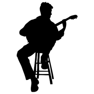 Man Playing Guitar Silhouette I feel honored to be able to be part of his world one